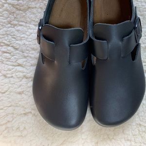Birkenstock London Shoes - Black Oiled Leather - Size 41